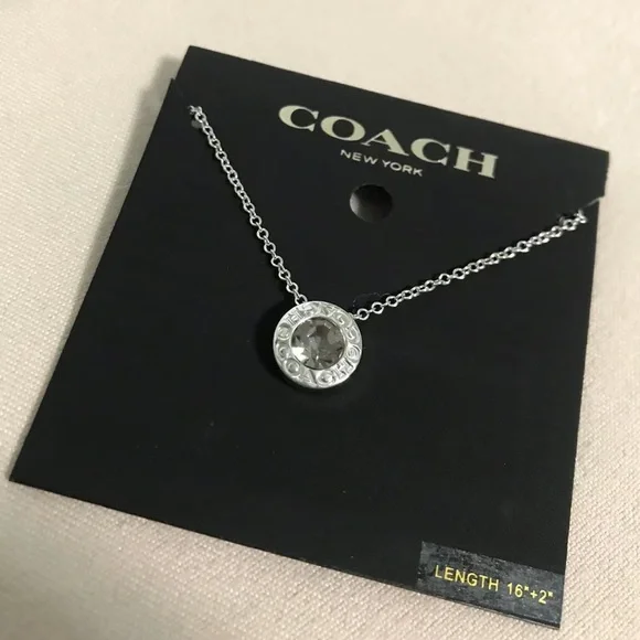 Coach Silver  Necklace - Picture 1 of 5